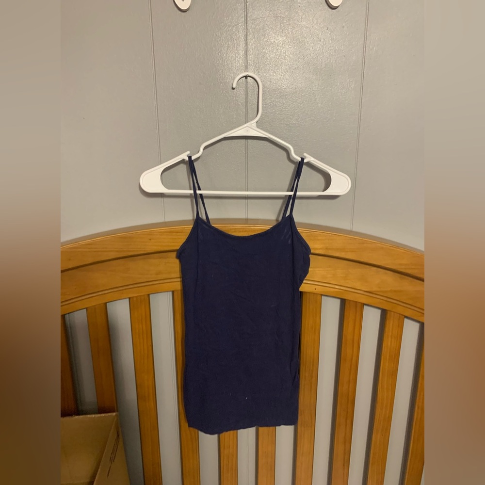 2 no boundaries tank tops, both Small (3-5), one navy one white
